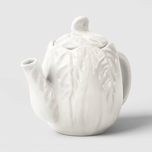 Stoneware Radicchio Teapot White – Threshold